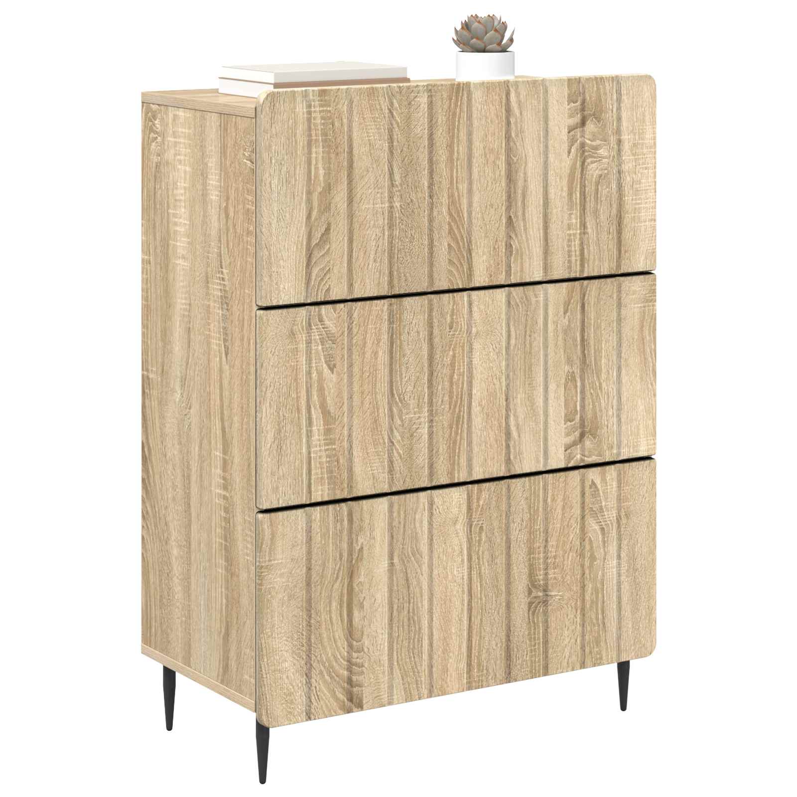 vidaXL Szafka z Szufladami dąb Sonoma 66 x 34,5 x 92 cm