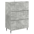 vidaXL Szafka z Szufladami Betonowy szary 66 x 34,5 x 92 cm