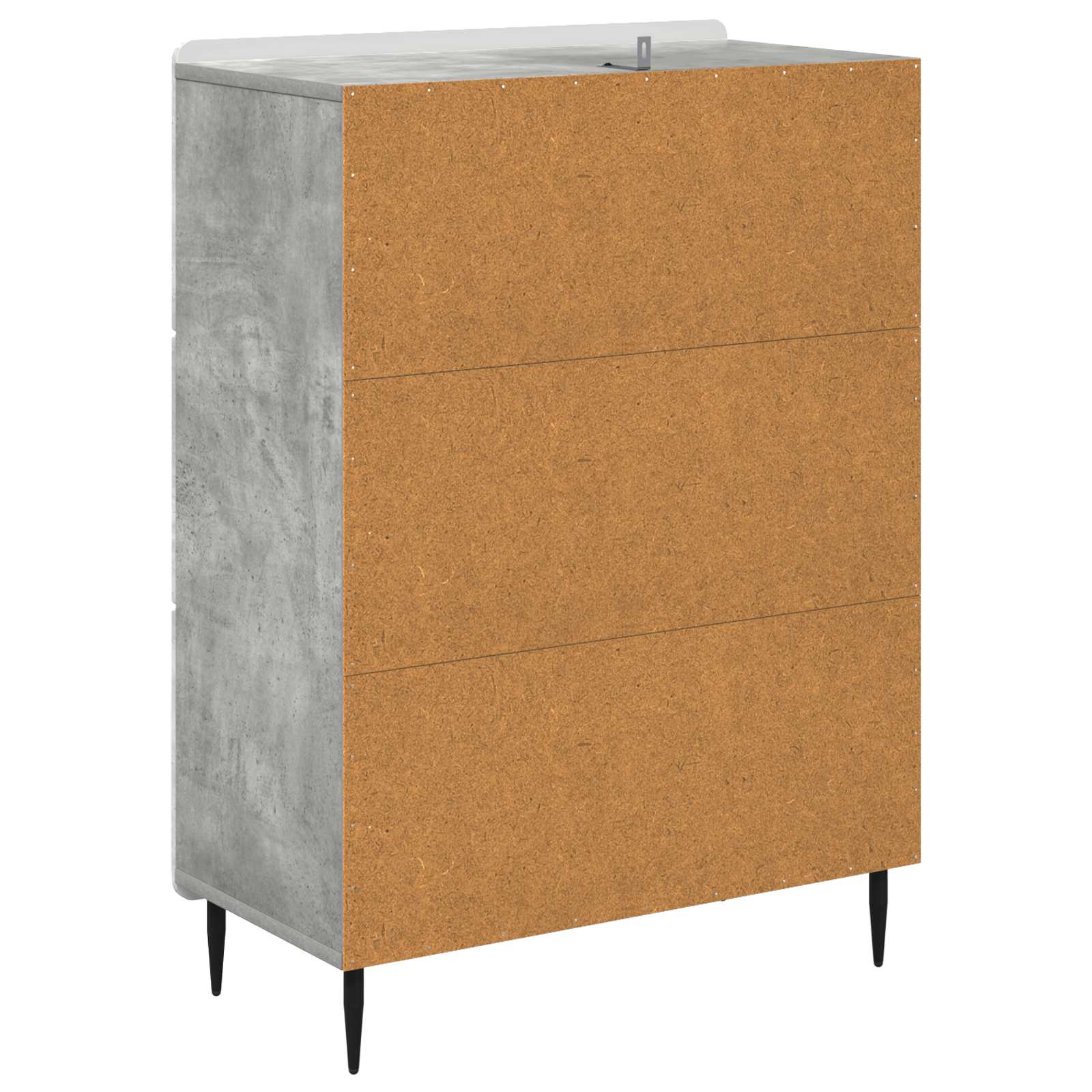 vidaXL Szafka z Szufladami Betonowy szary 66 x 34,5 x 92 cm