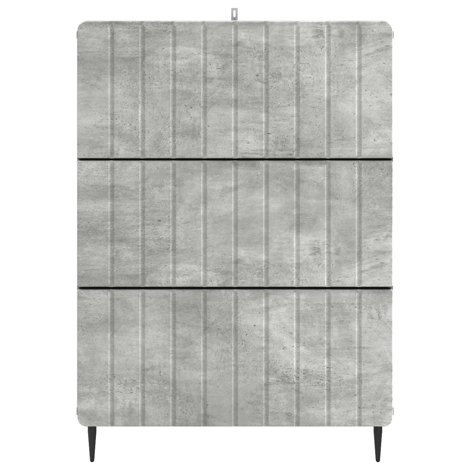 vidaXL Szafka z Szufladami Betonowy szary 66 x 34,5 x 92 cm