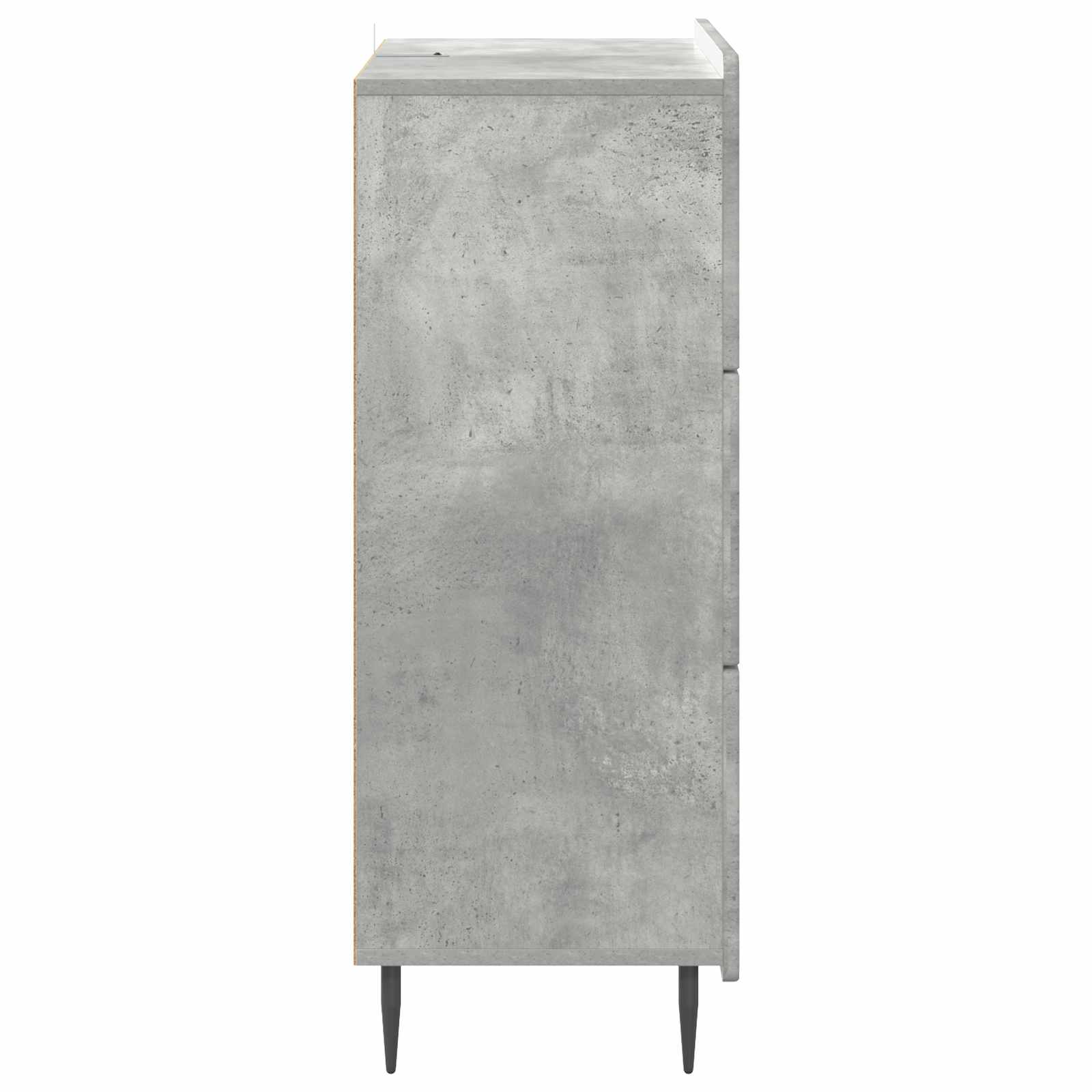 vidaXL Szafka z Szufladami Betonowy szary 66 x 34,5 x 92 cm