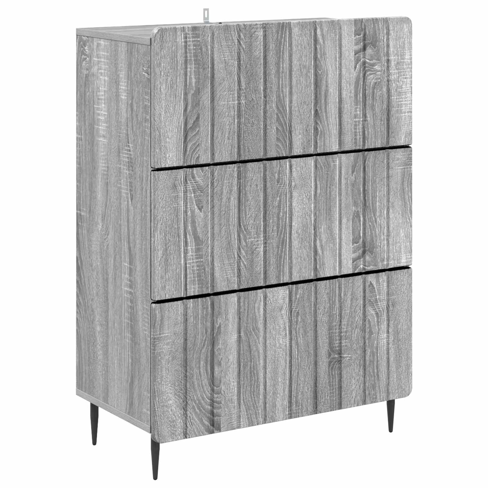 vidaXL Szafka z Szufladami Szary Sonoma 66 x 34,5 x 92 cm