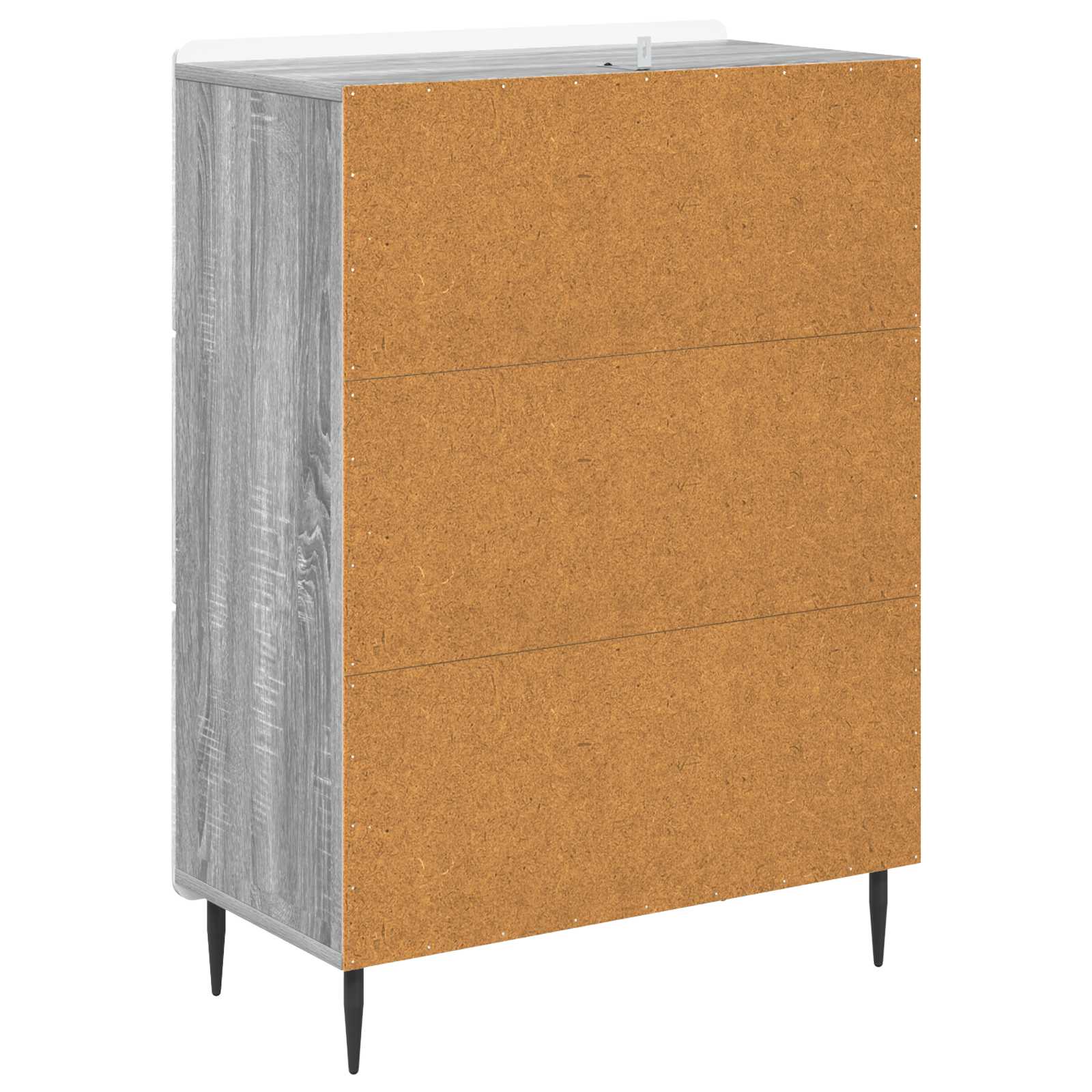 vidaXL Szafka z Szufladami Szary Sonoma 66 x 34,5 x 92 cm