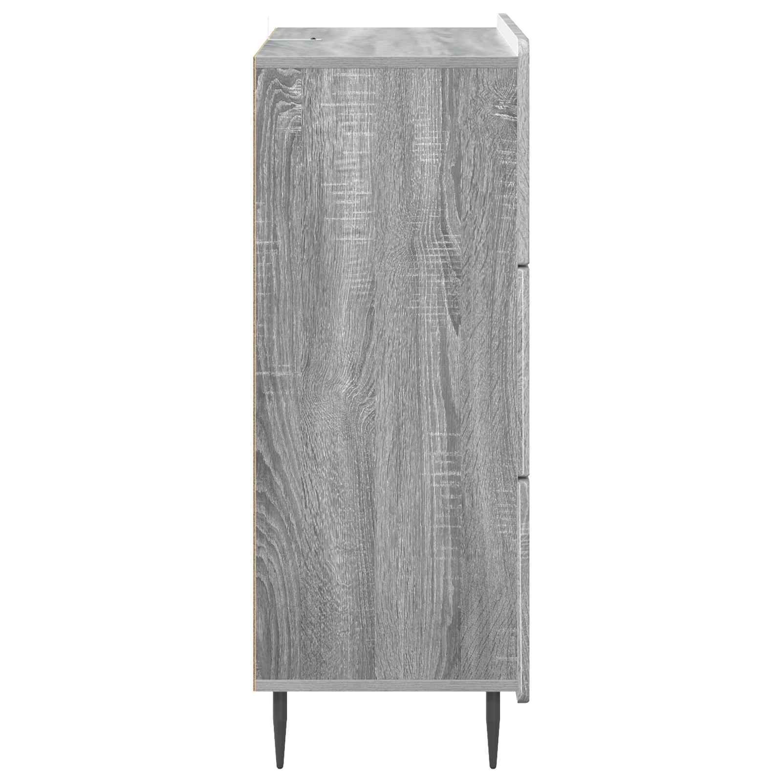 vidaXL Szafka z Szufladami Szary Sonoma 66 x 34,5 x 92 cm