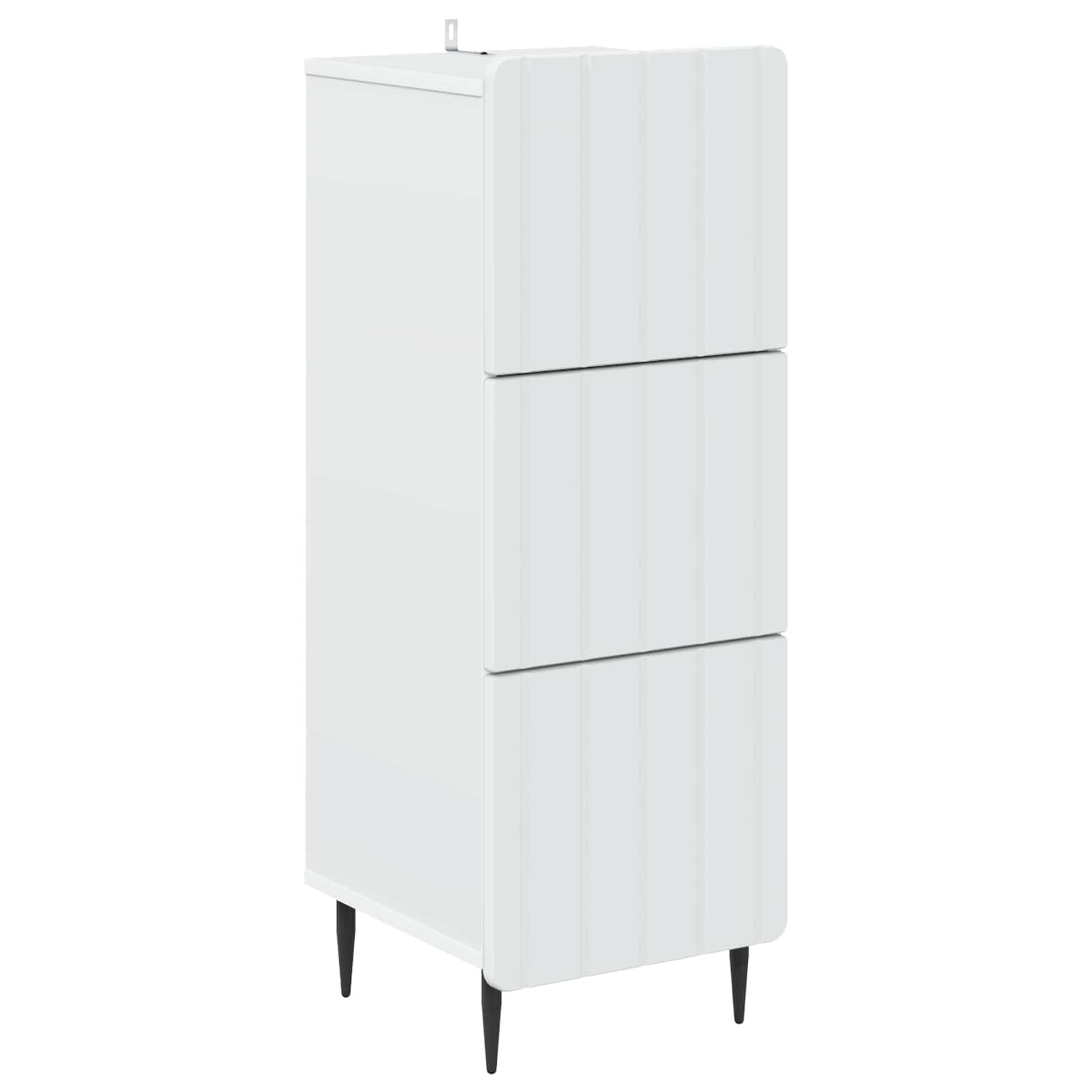 vidaXL Szafka z Szufladami Biały 33 x 34,5 x 92 cm Drewno inżynieryjne