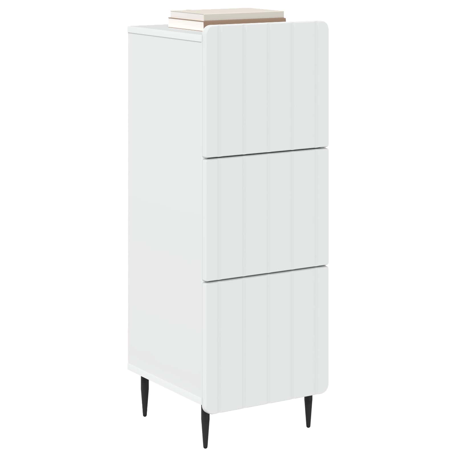 vidaXL Szafka z Szufladami Biały 33 x 34,5 x 92 cm Drewno inżynieryjne