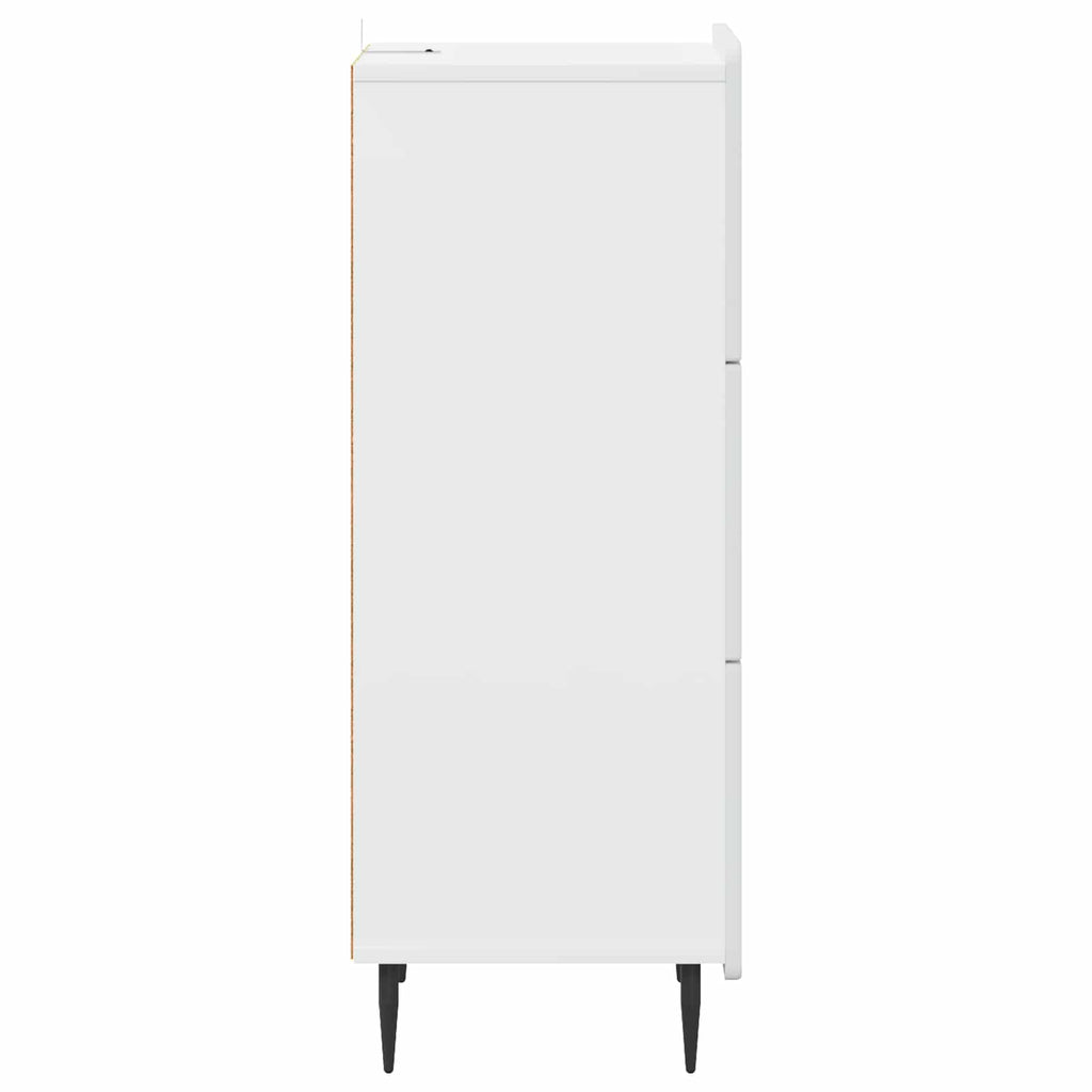 vidaXL Szafka z Szufladami Biały 33 x 34,5 x 92 cm Drewno inżynieryjne