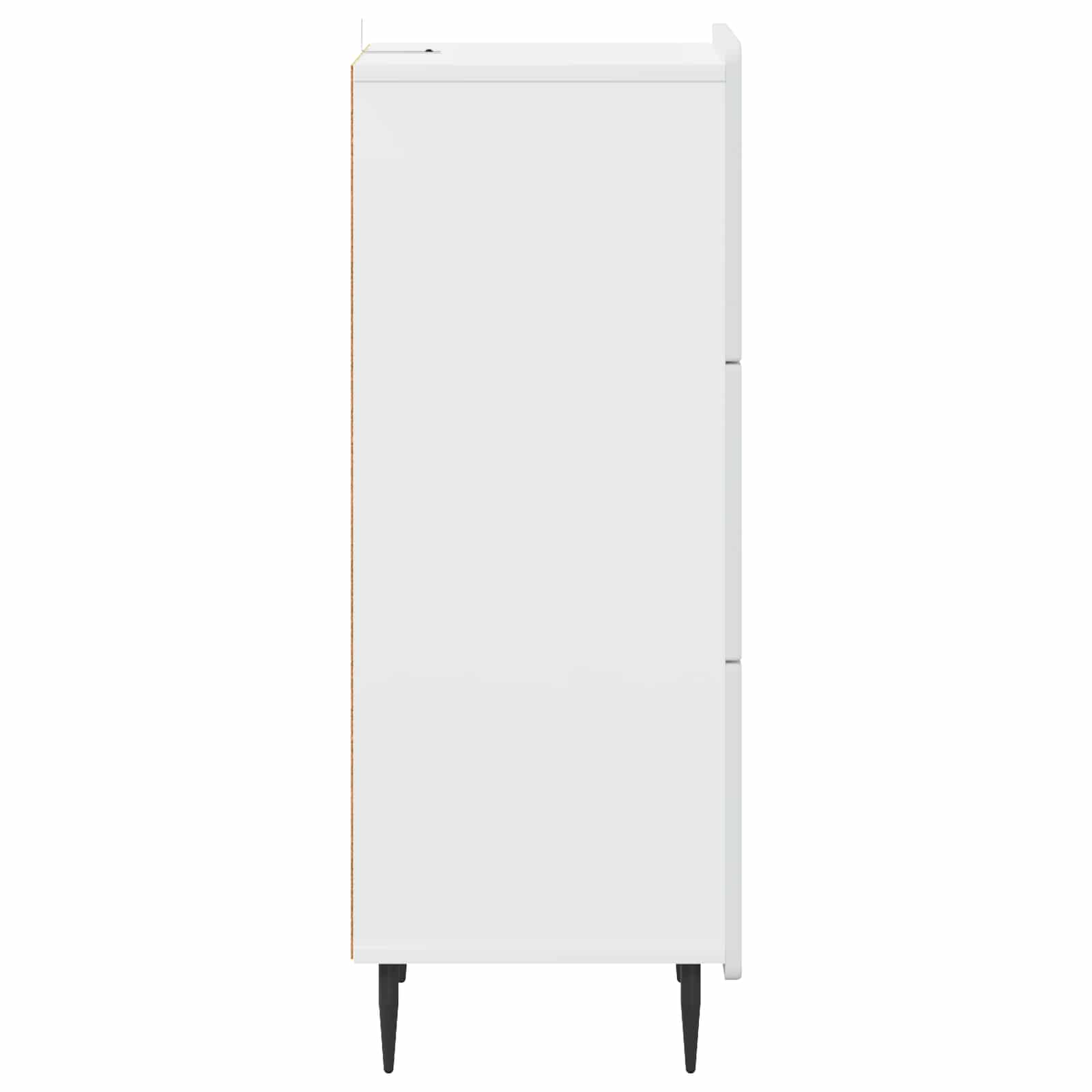 vidaXL Szafka z Szufladami Biały 33 x 34,5 x 92 cm Drewno inżynieryjne