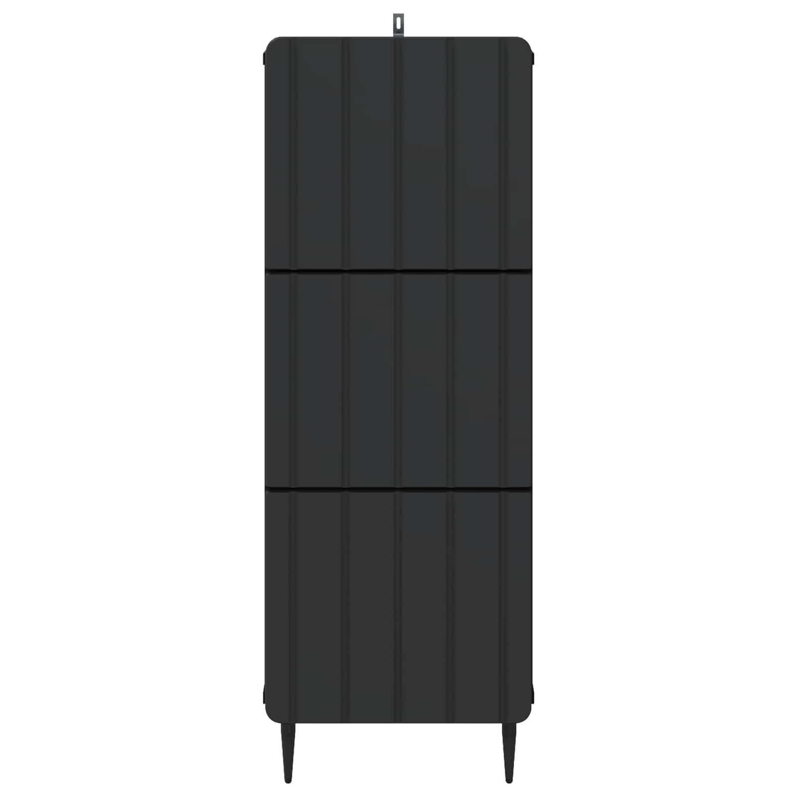 vidaXL Szafka z Szufladami Czarny 33 x 34,5 x 92 cm