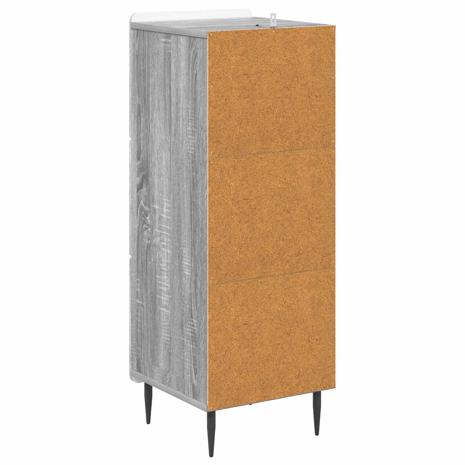 vidaXL Szafka z Szufladami Szary Sonoma 33 x 34,5 x 92 cm