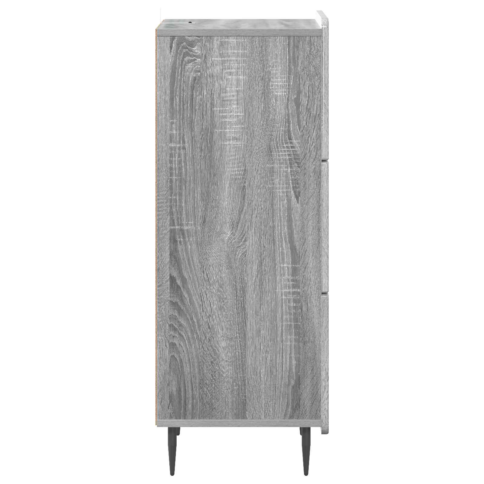 vidaXL Szafka z Szufladami Szary Sonoma 33 x 34,5 x 92 cm