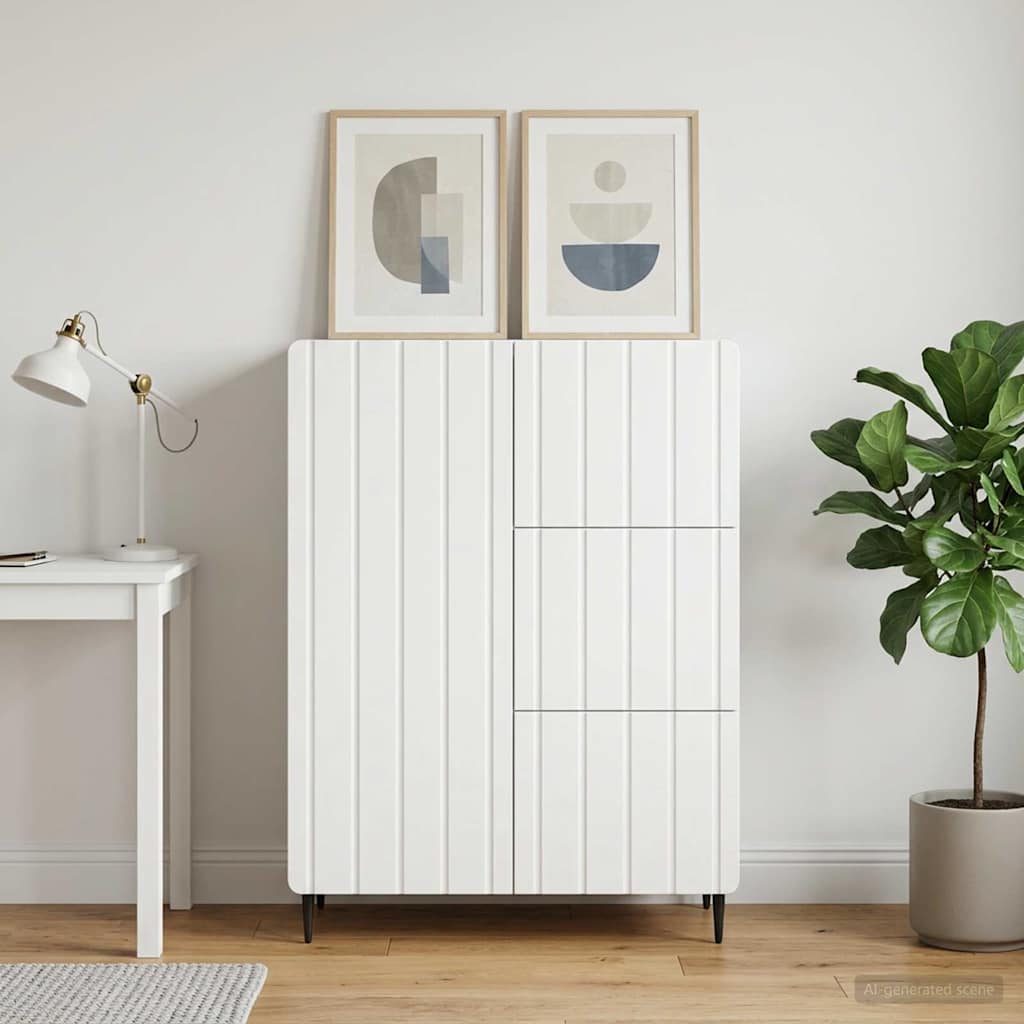 vidaXL Bufet Biały 66 x 34,5 x 91,5 cm Drewno inżynieryjne
