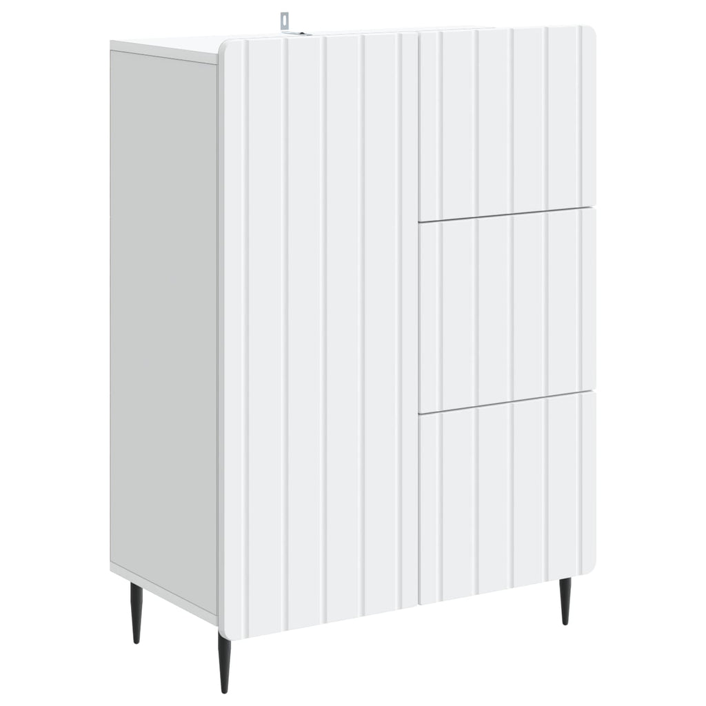 vidaXL Bufet Biały 66 x 34,5 x 91,5 cm Drewno inżynieryjne