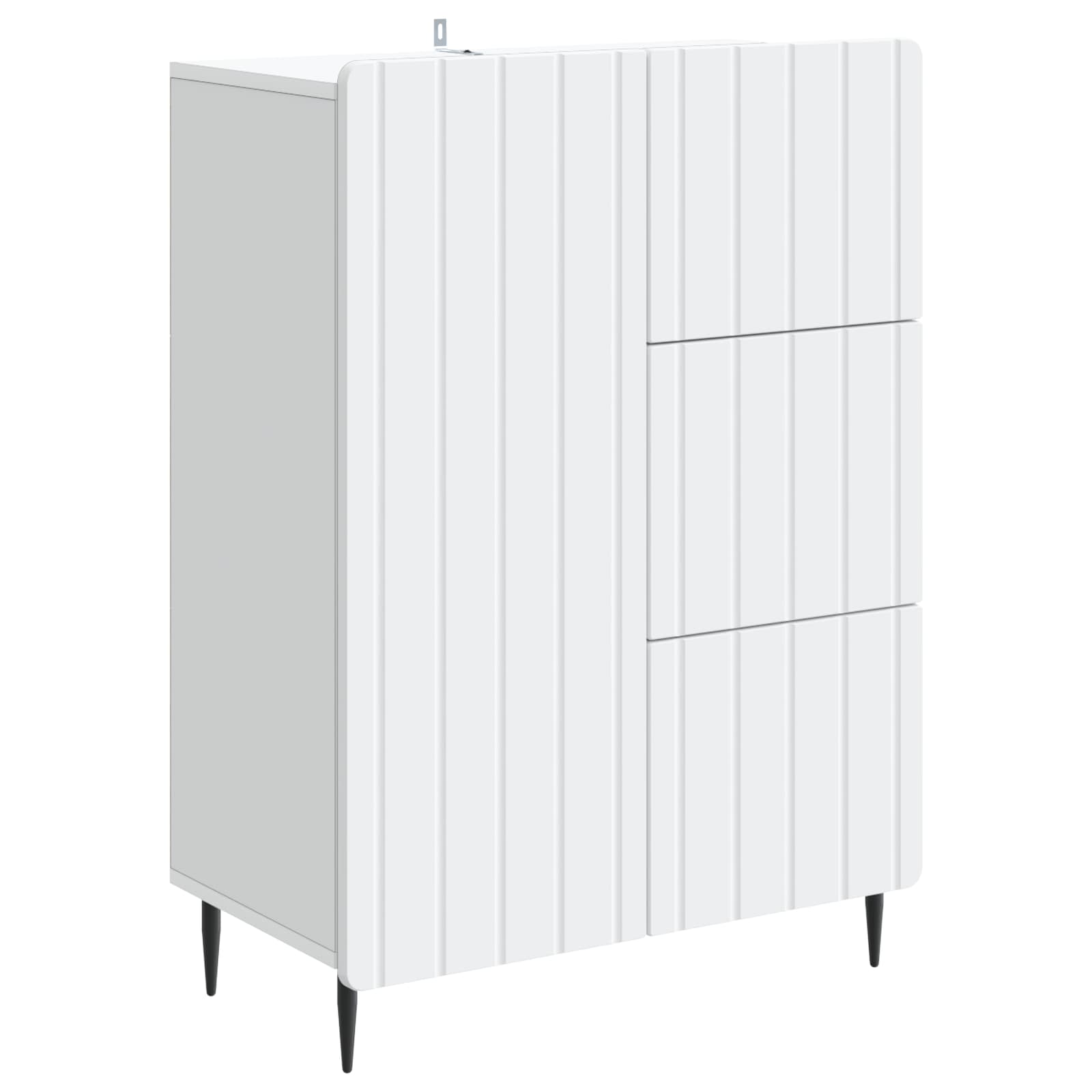 vidaXL Bufet Biały 66 x 34,5 x 91,5 cm Drewno inżynieryjne