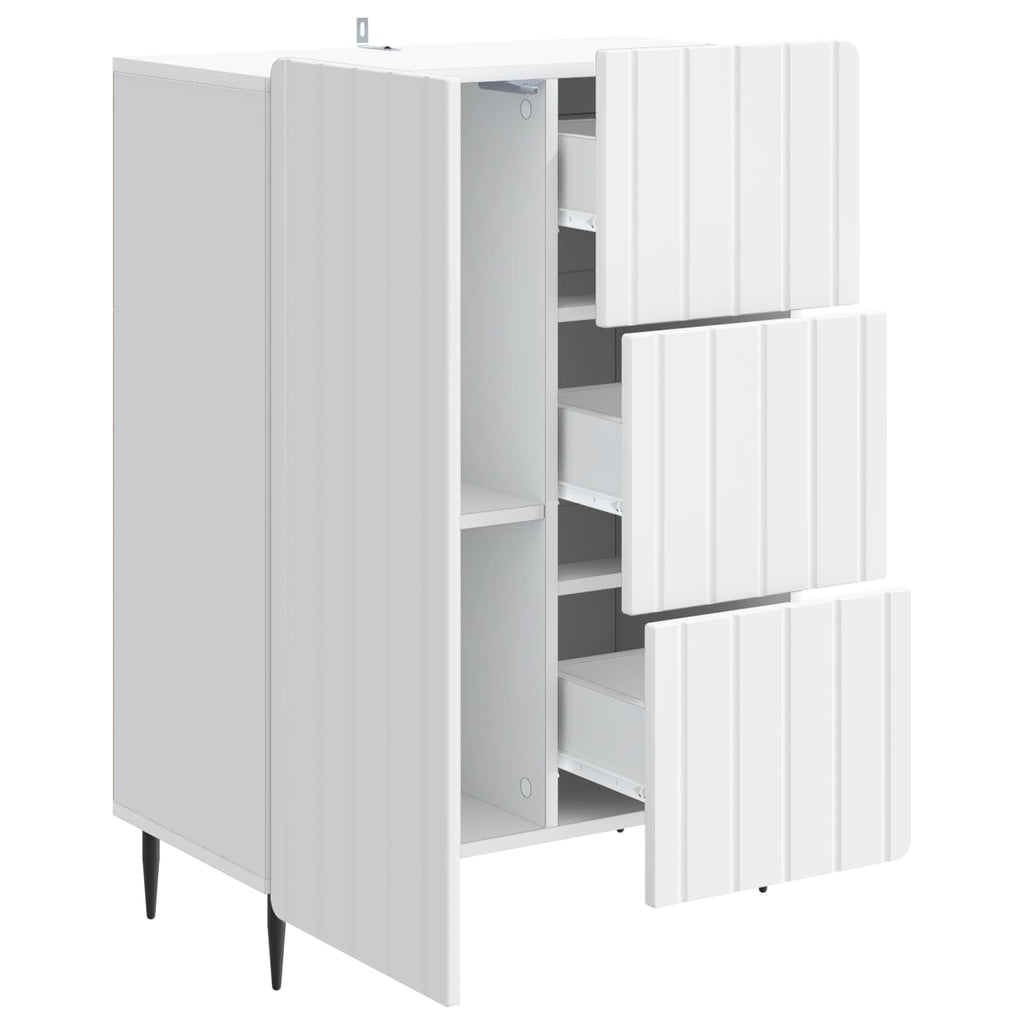 vidaXL Bufet Biały 66 x 34,5 x 91,5 cm Drewno inżynieryjne