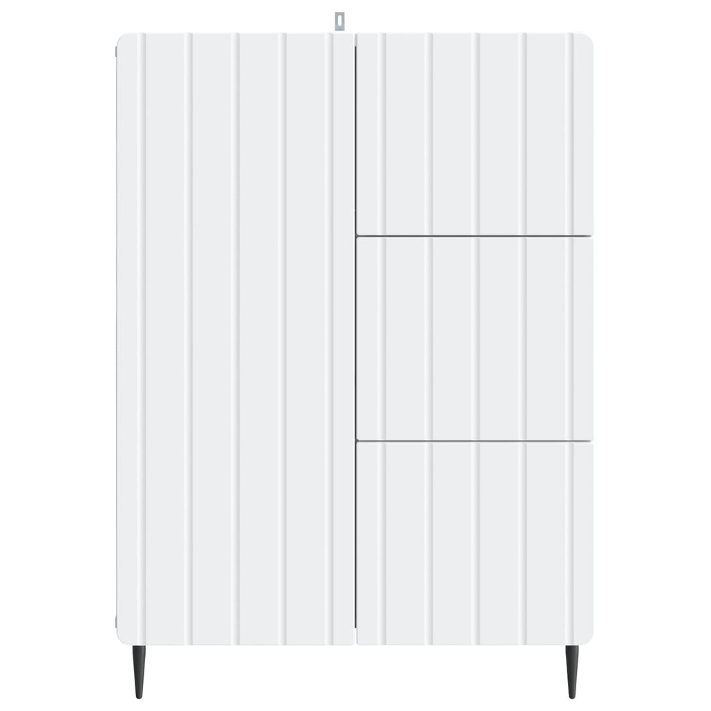 vidaXL Bufet Biały 66 x 34,5 x 91,5 cm Drewno inżynieryjne