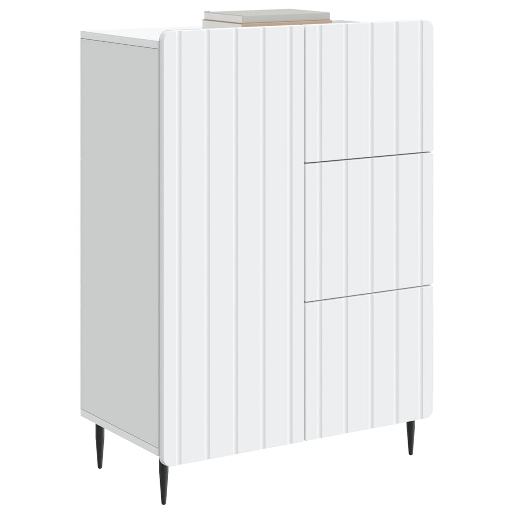 vidaXL Bufet Biały 66 x 34,5 x 91,5 cm Drewno inżynieryjne