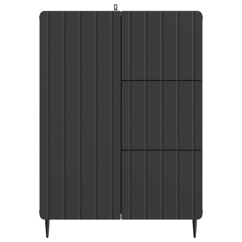 vidaXL Bufet z szufladą Czarny 66 x 34,5 x 91,5 cm Drewno inżynieryjne