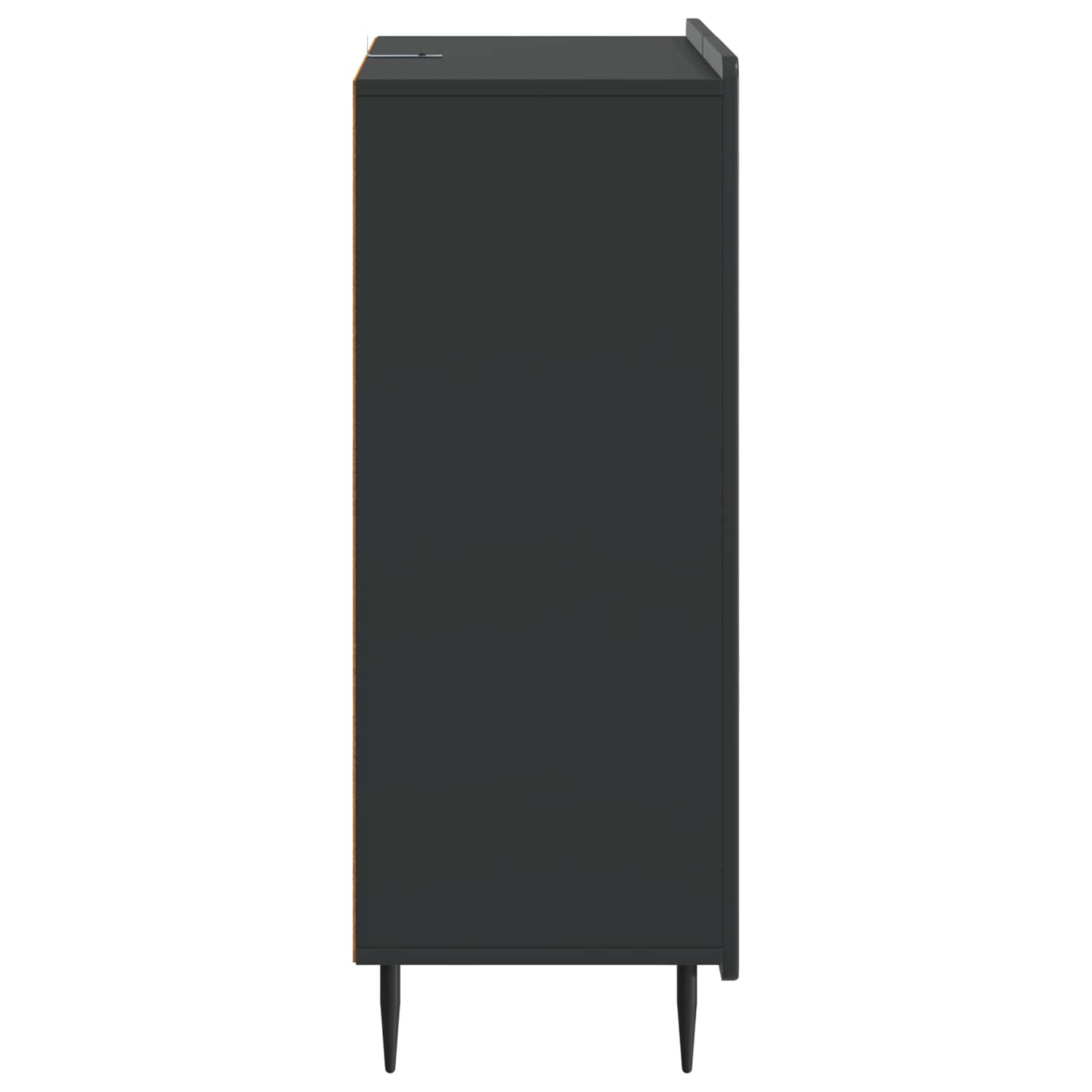 vidaXL Bufet z szufladą Czarny 66 x 34,5 x 91,5 cm Drewno inżynieryjne