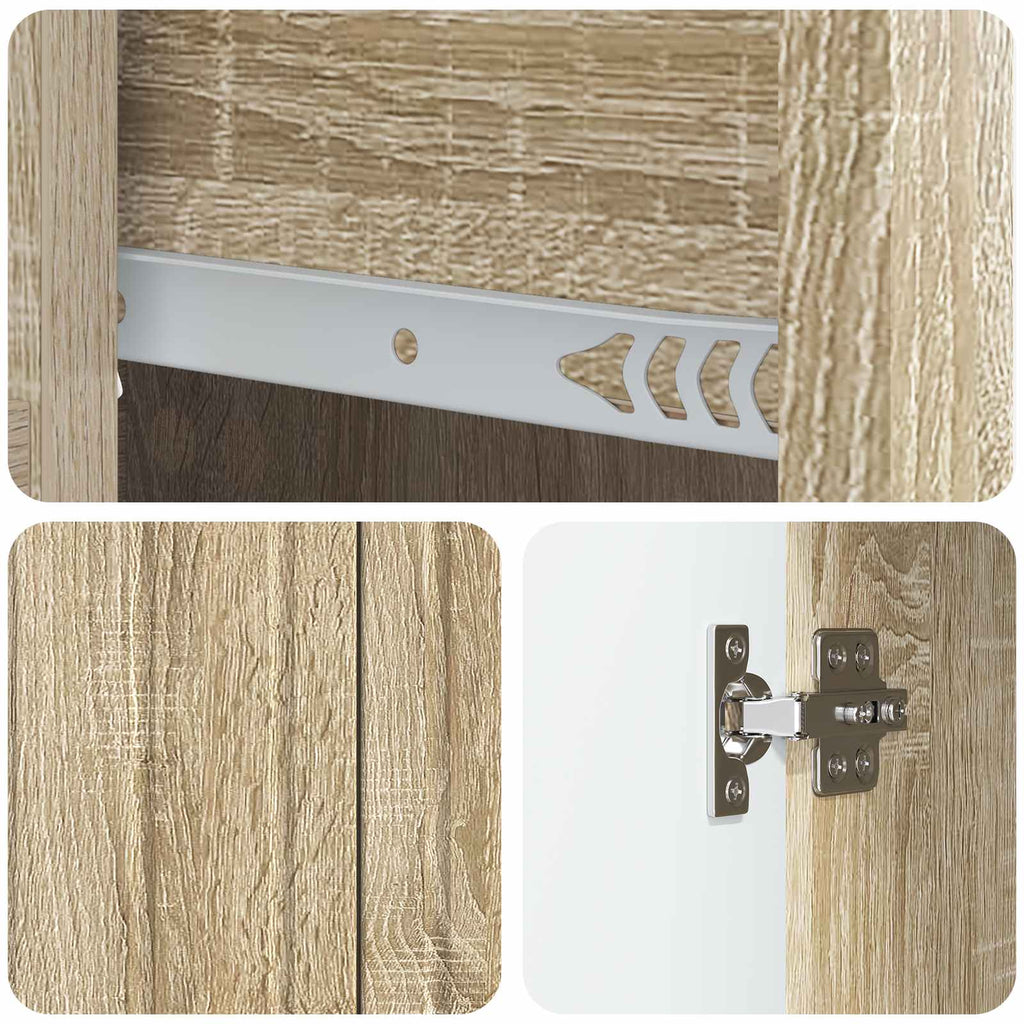vidaXL Bufet dąb Sonoma 66 x 34,5 x 91,5 cm Drewno inżynieryjne