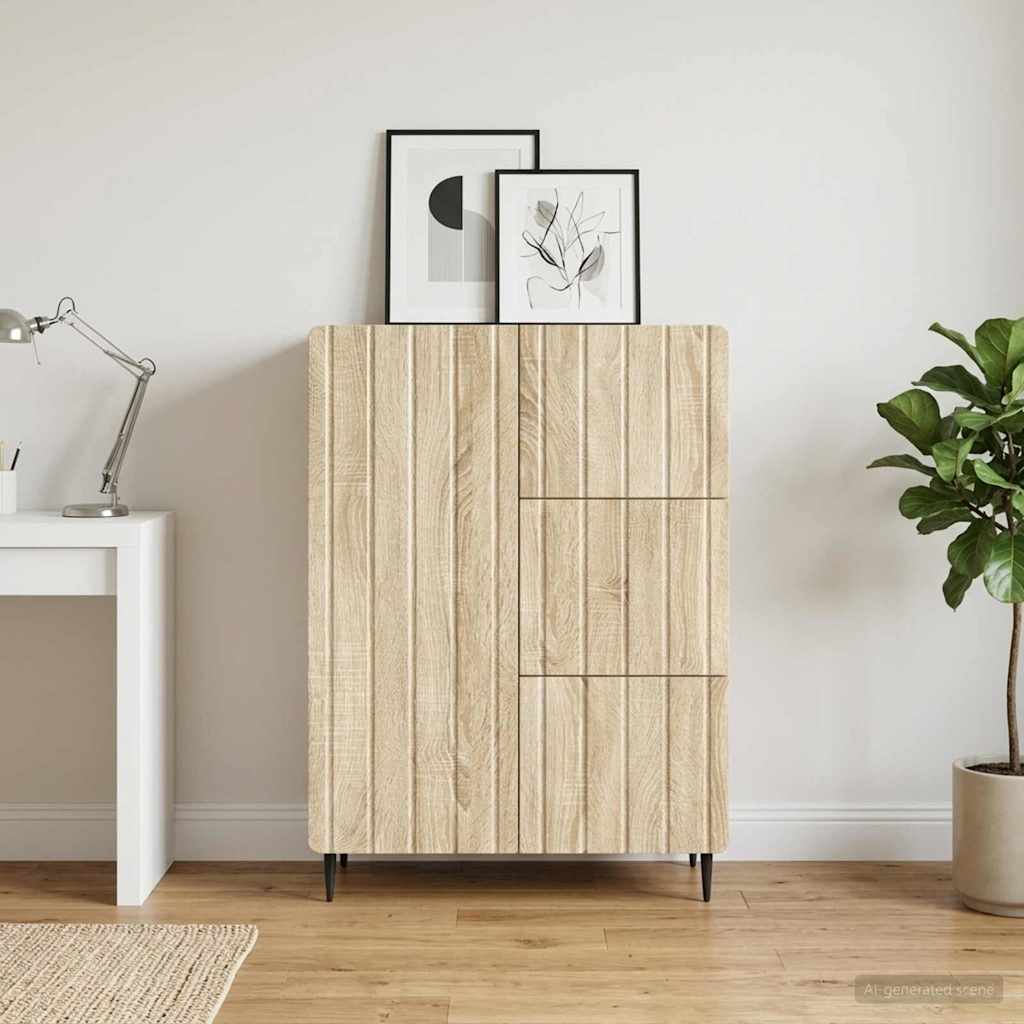 vidaXL Bufet dąb Sonoma 66 x 34,5 x 91,5 cm Drewno inżynieryjne
