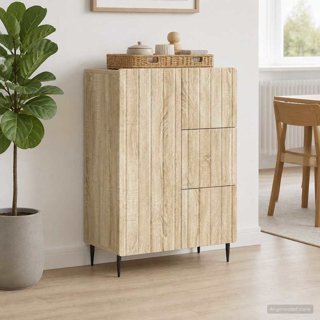 vidaXL Bufet dąb Sonoma 66 x 34,5 x 91,5 cm Drewno inżynieryjne