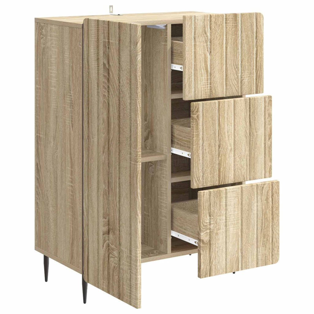 vidaXL Bufet dąb Sonoma 66 x 34,5 x 91,5 cm Drewno inżynieryjne
