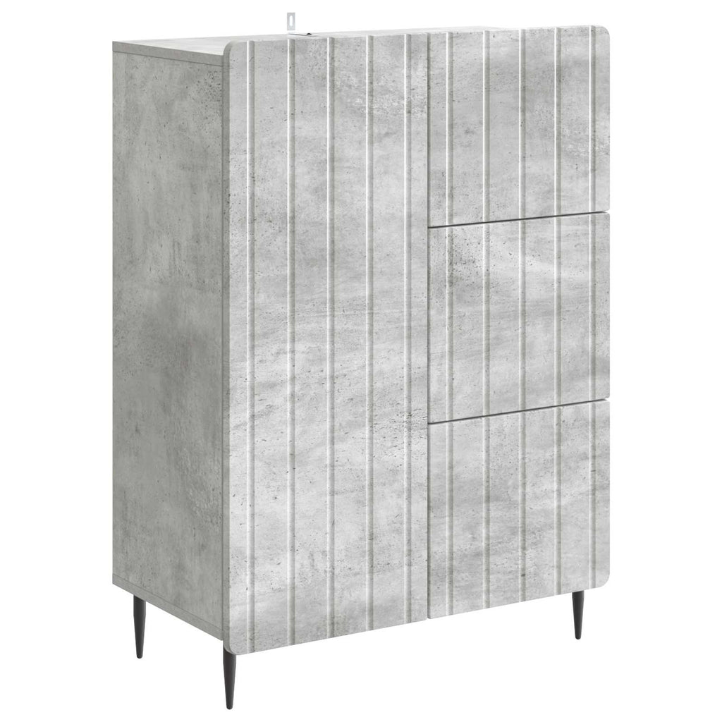 vidaXL Bufet Betonowy szary 66 x 34,5 x 91,5 cm Drewno inżynieryjne