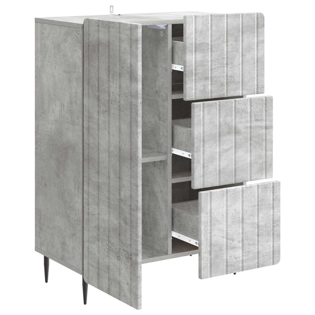 vidaXL Bufet Betonowy szary 66 x 34,5 x 91,5 cm Drewno inżynieryjne