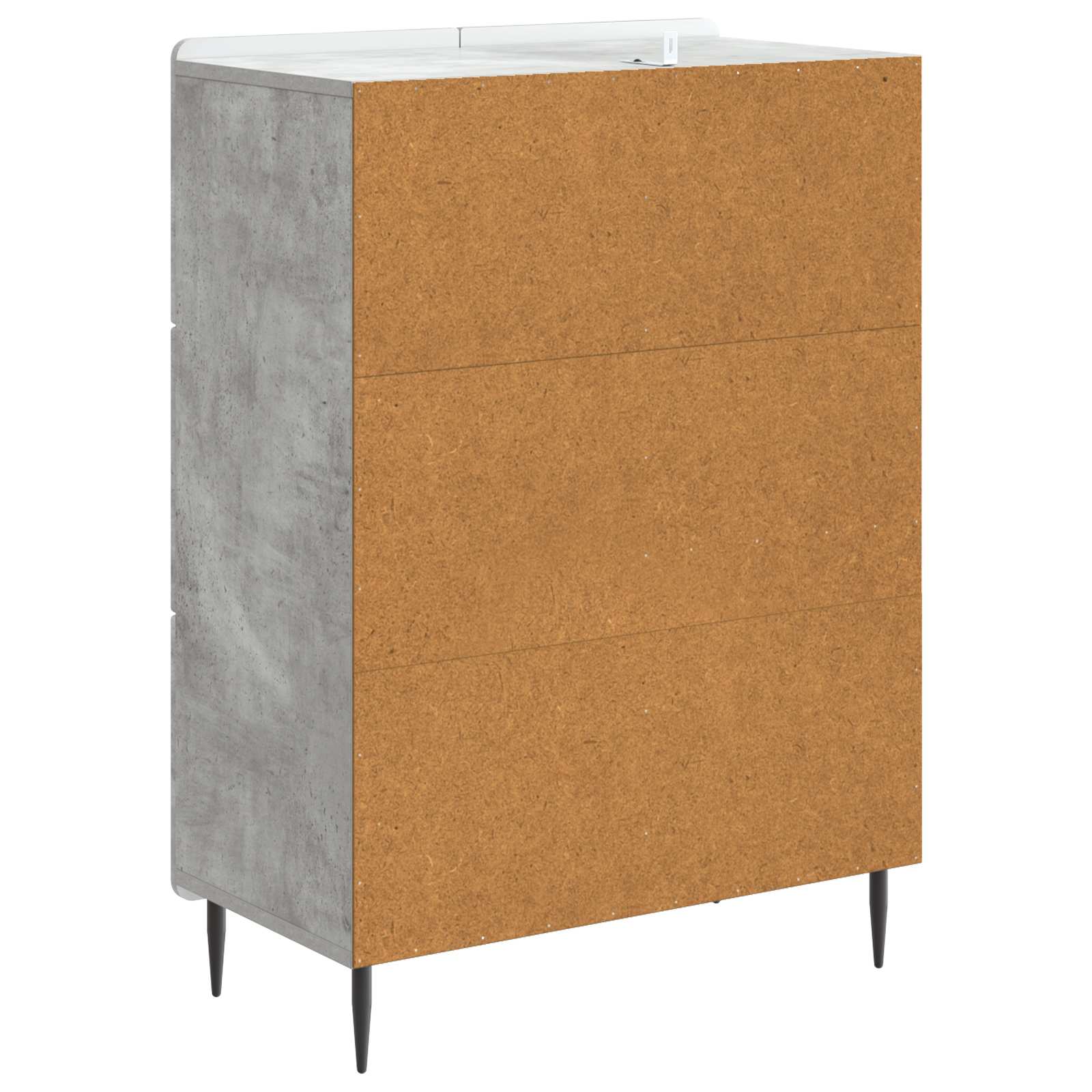 vidaXL Bufet Betonowy szary 66 x 34,5 x 91,5 cm Drewno inżynieryjne