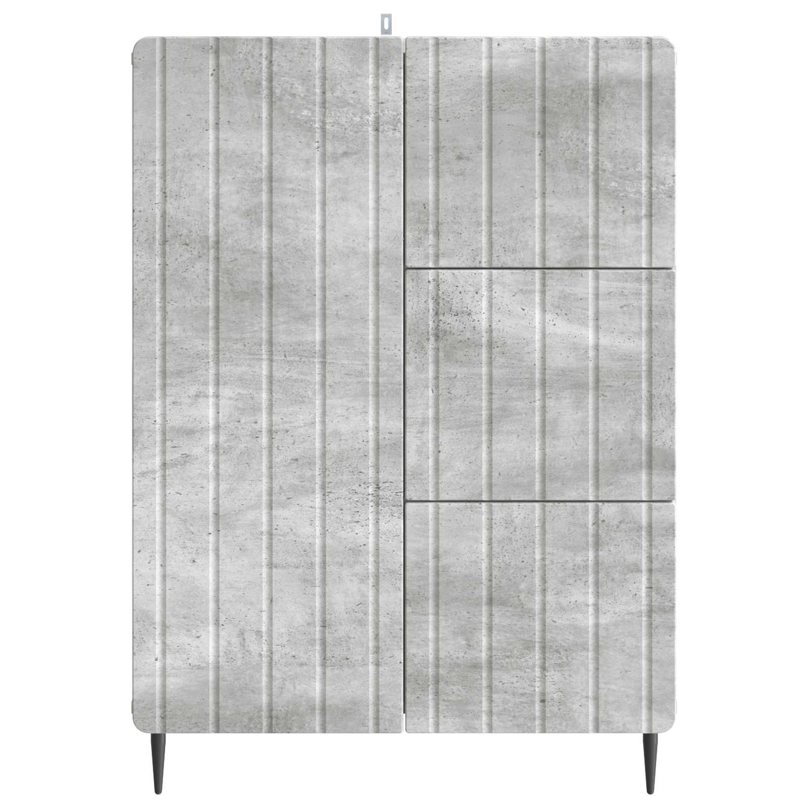 vidaXL Bufet Betonowy szary 66 x 34,5 x 91,5 cm Drewno inżynieryjne