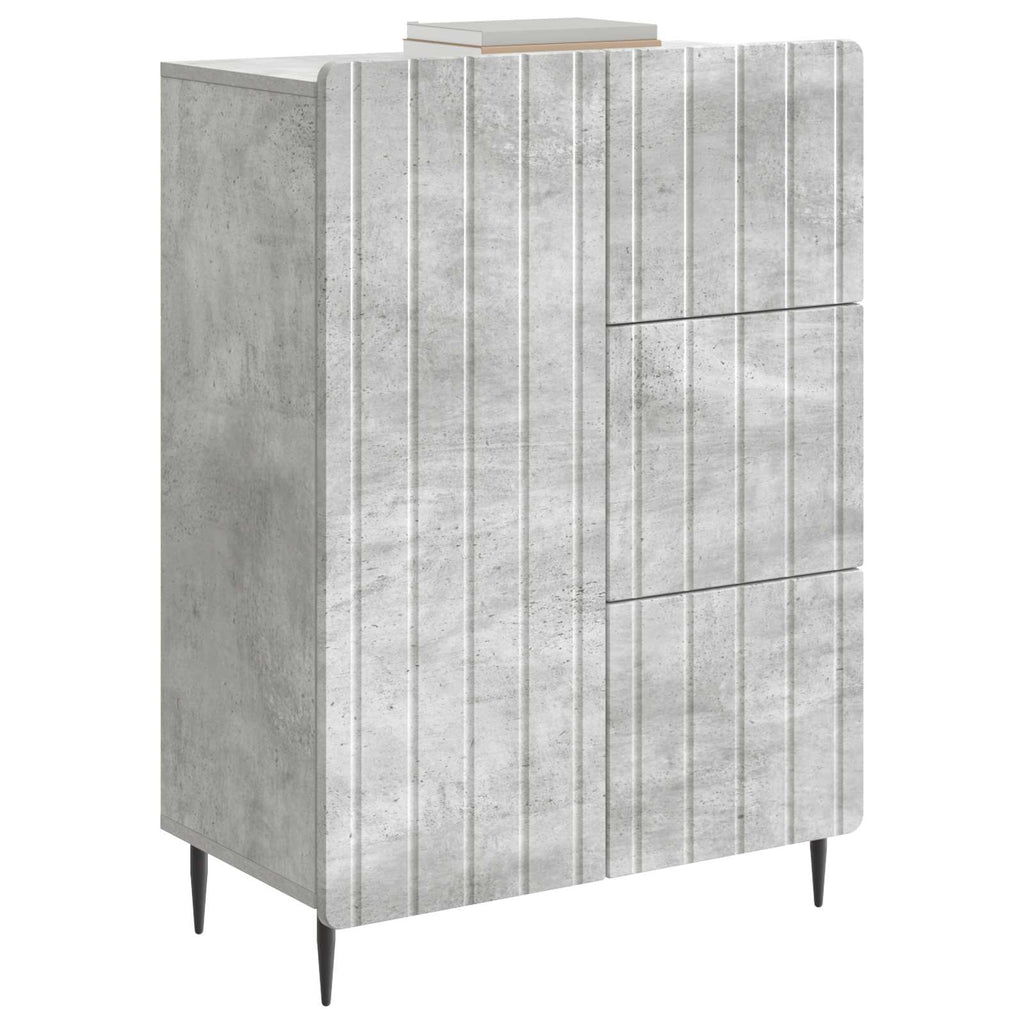 vidaXL Bufet Betonowy szary 66 x 34,5 x 91,5 cm Drewno inżynieryjne