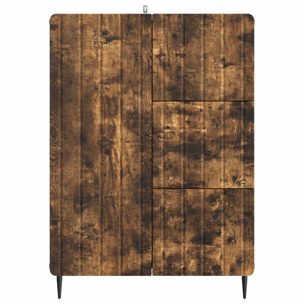 vidaXL Bufet Dąb wędzony 66 x 34,5 x 91,5 cm Drewno inżynieryjne