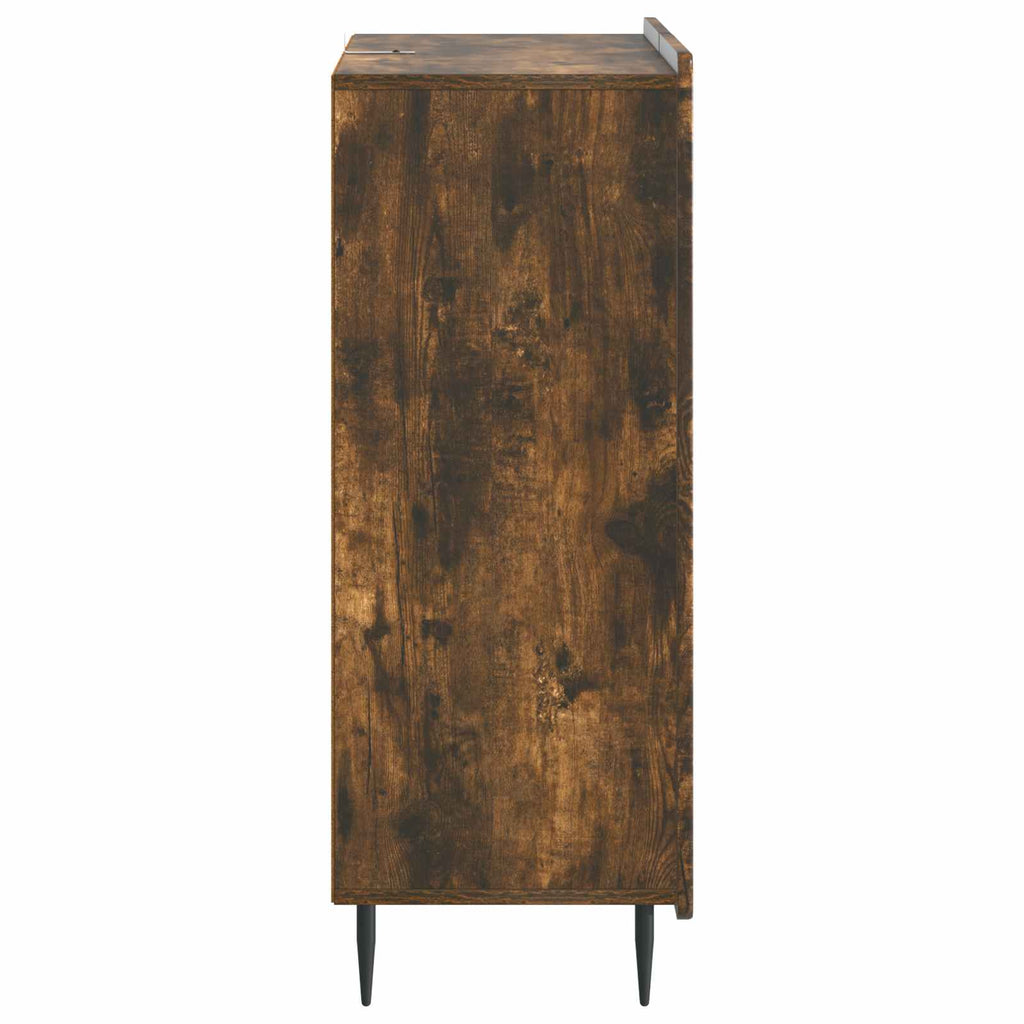 vidaXL Bufet Dąb wędzony 66 x 34,5 x 91,5 cm Drewno inżynieryjne