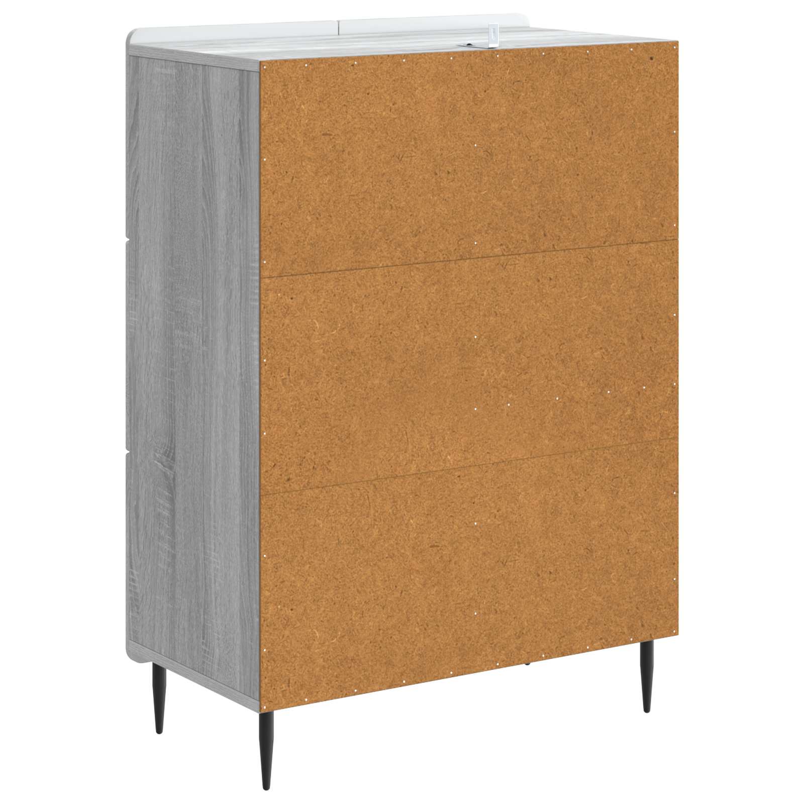 vidaXL Bufet Szary Sonoma 66 x 34,5 x 91,5 cm Drewno inżynieryjne