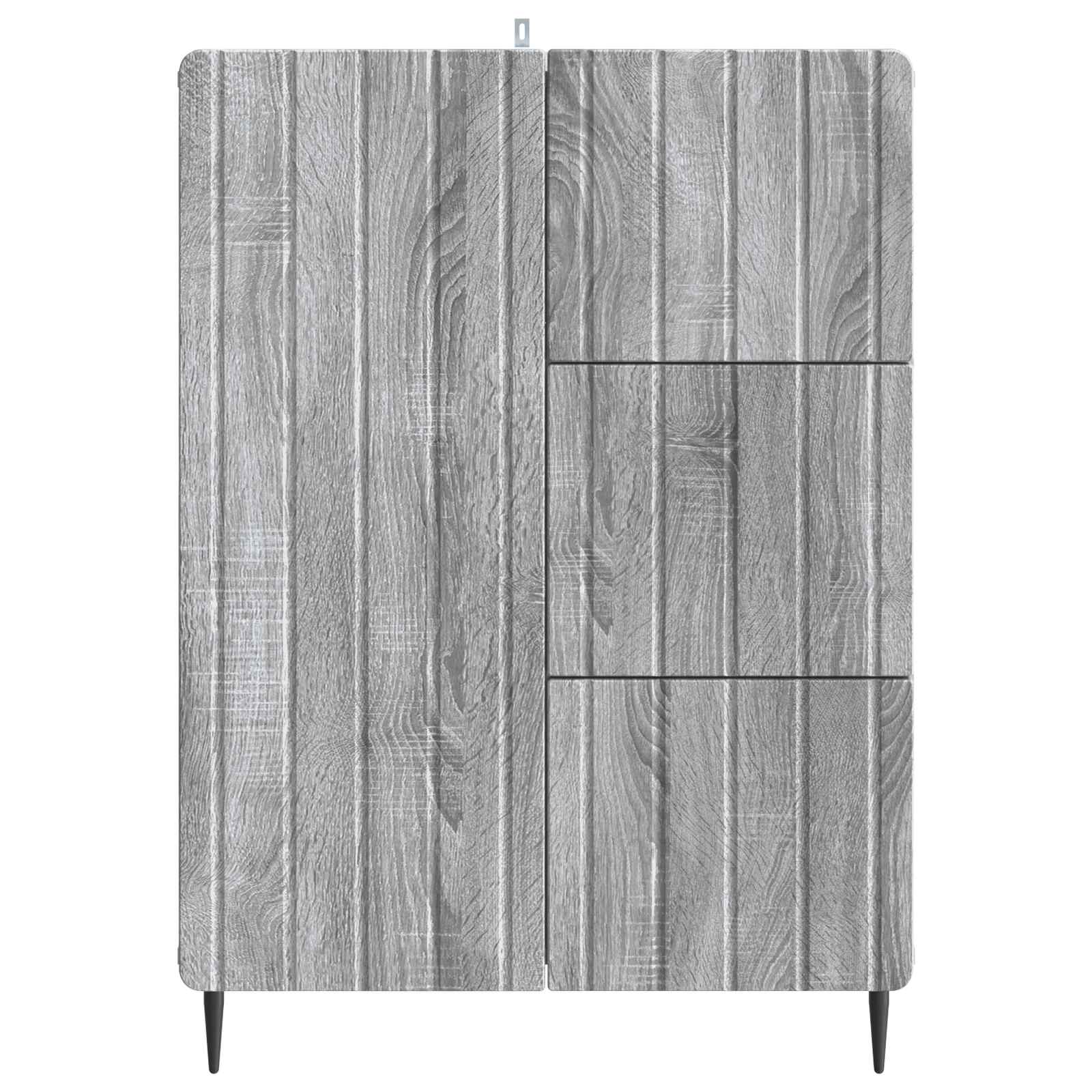 vidaXL Bufet Szary Sonoma 66 x 34,5 x 91,5 cm Drewno inżynieryjne