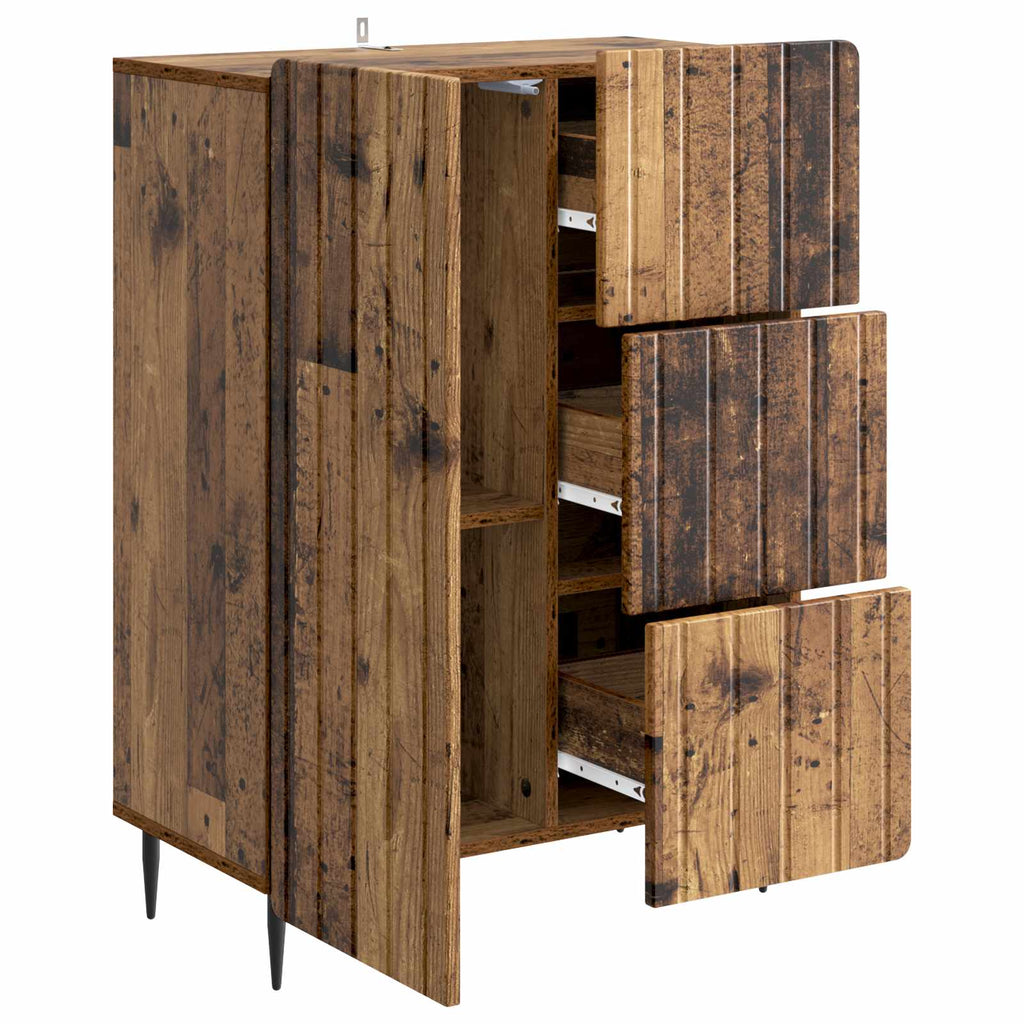 vidaXL Bufet Stare drewno 66 x 34,5 x 91,5 cm Drewno inżynieryjne