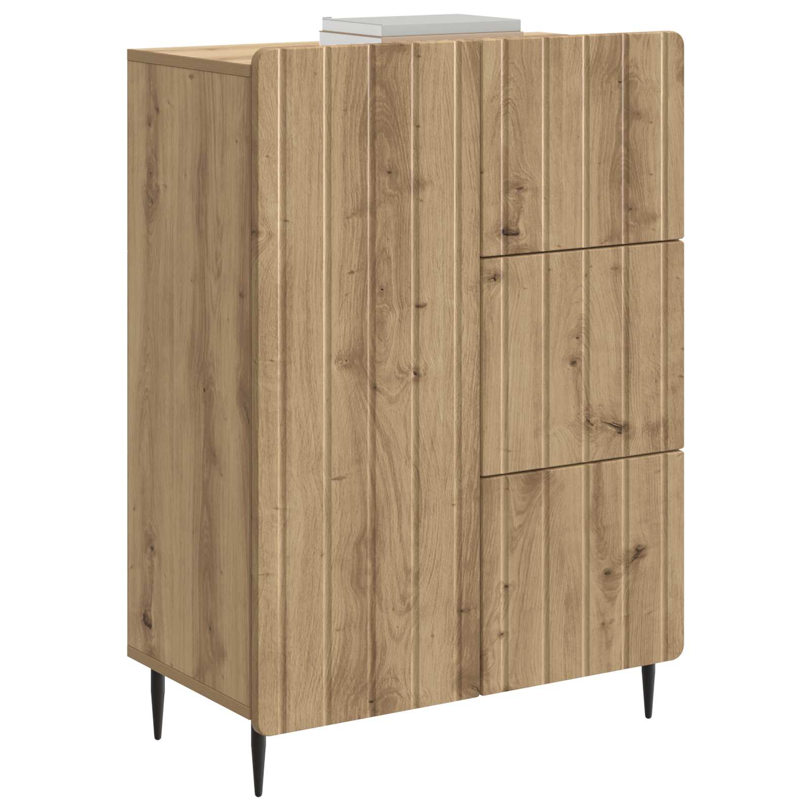 vidaXL Bufet Dąb artisan 66 x 34,5 x 91,5 cm Drewno inżynieryjne