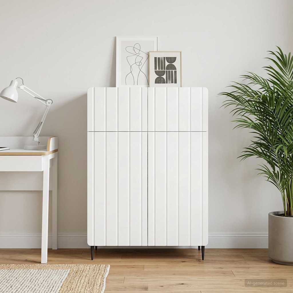 vidaXL Bufet Biały 66 x 34,5 x 92 cm Drewno inżynieryjne