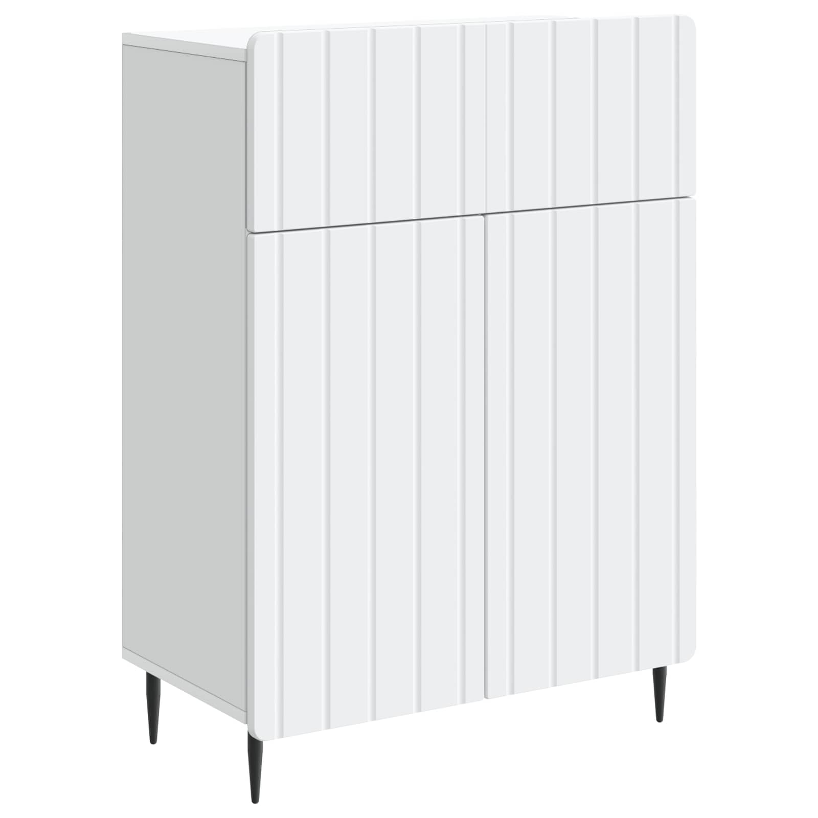 vidaXL Bufet Biały 66 x 34,5 x 92 cm Drewno inżynieryjne