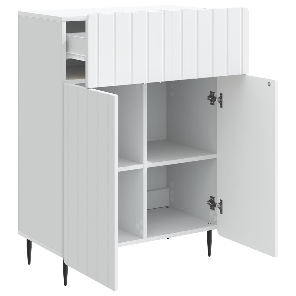 vidaXL Bufet Biały 66 x 34,5 x 92 cm Drewno inżynieryjne