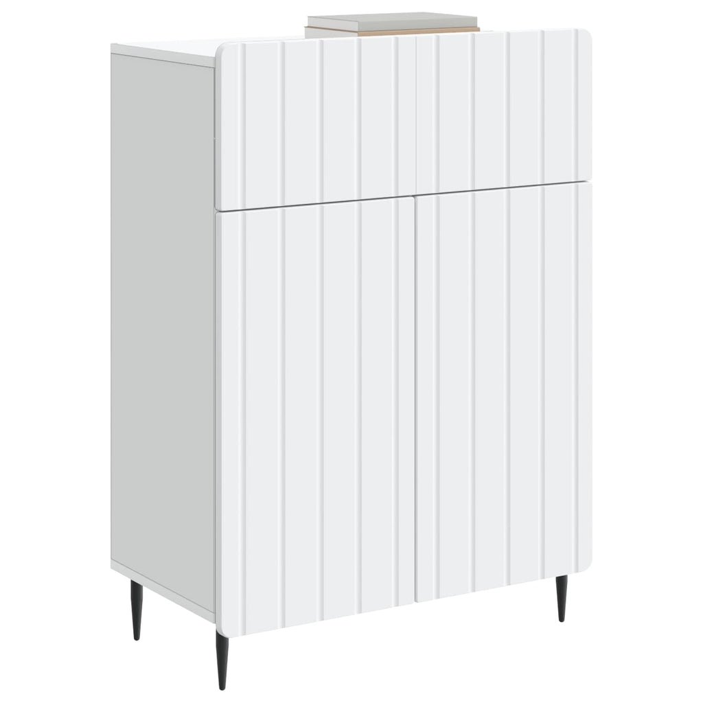 vidaXL Bufet Biały 66 x 34,5 x 92 cm Drewno inżynieryjne