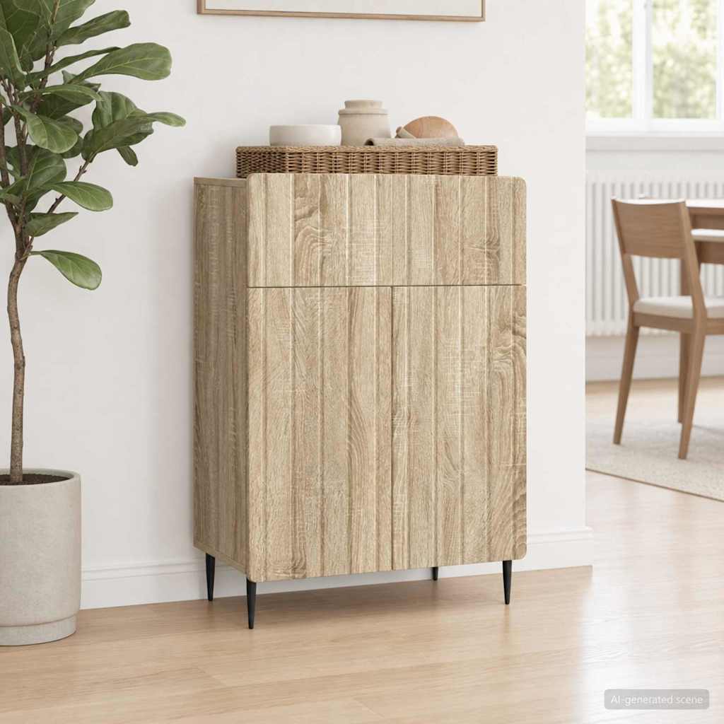 vidaXL Bufet dąb Sonoma 66 x 34,5 x 92 cm Drewno inżynieryjne