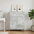 vidaXL Bufet Betonowy szary 66 x 34,5 x 92 cm Drewno inżynieryjne