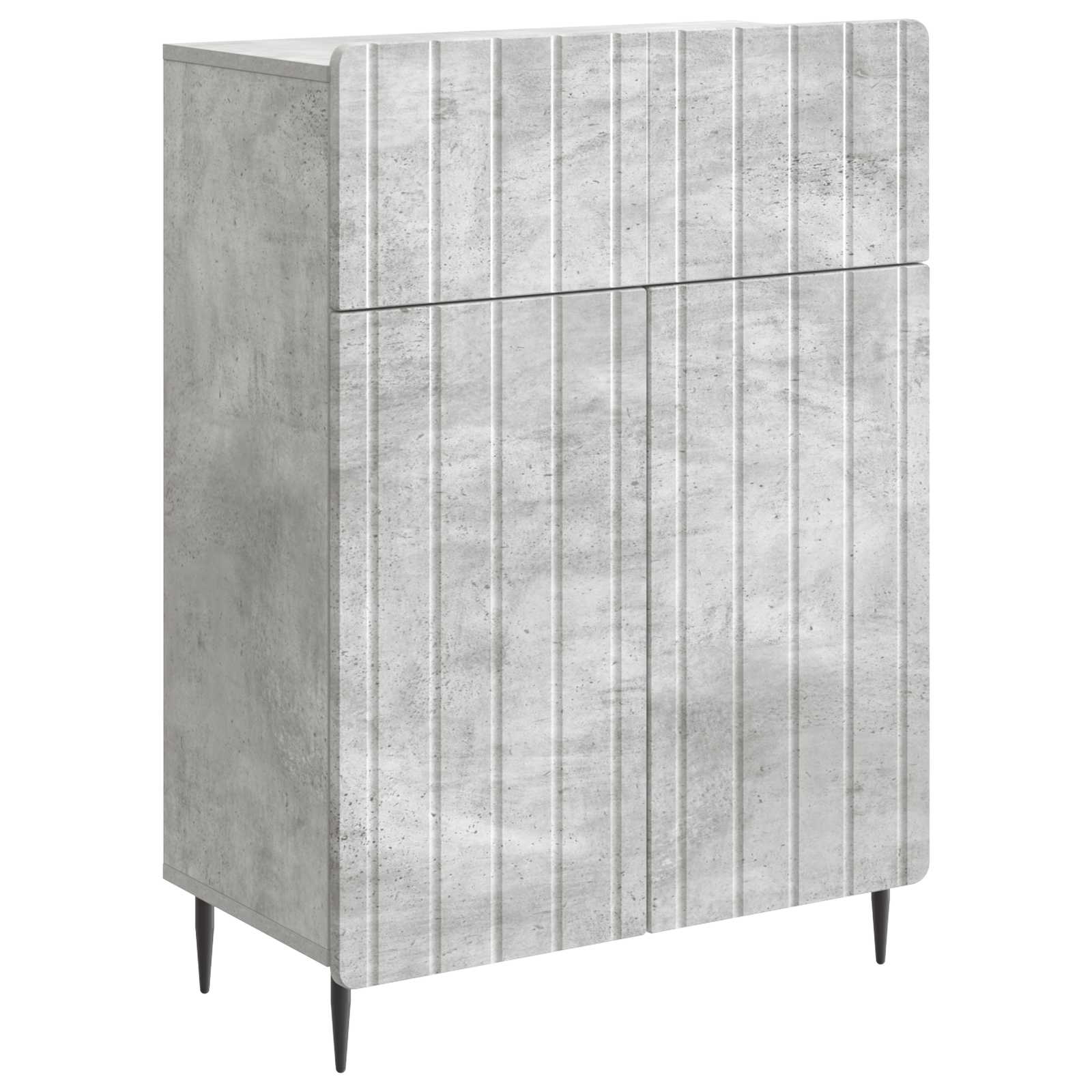 vidaXL Bufet Betonowy szary 66 x 34,5 x 92 cm Drewno inżynieryjne