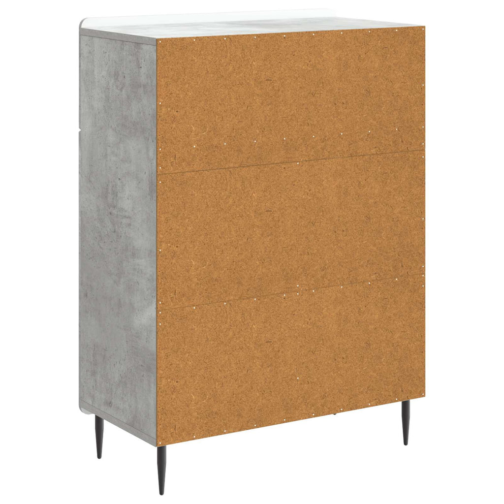 vidaXL Bufet Betonowy szary 66 x 34,5 x 92 cm Drewno inżynieryjne