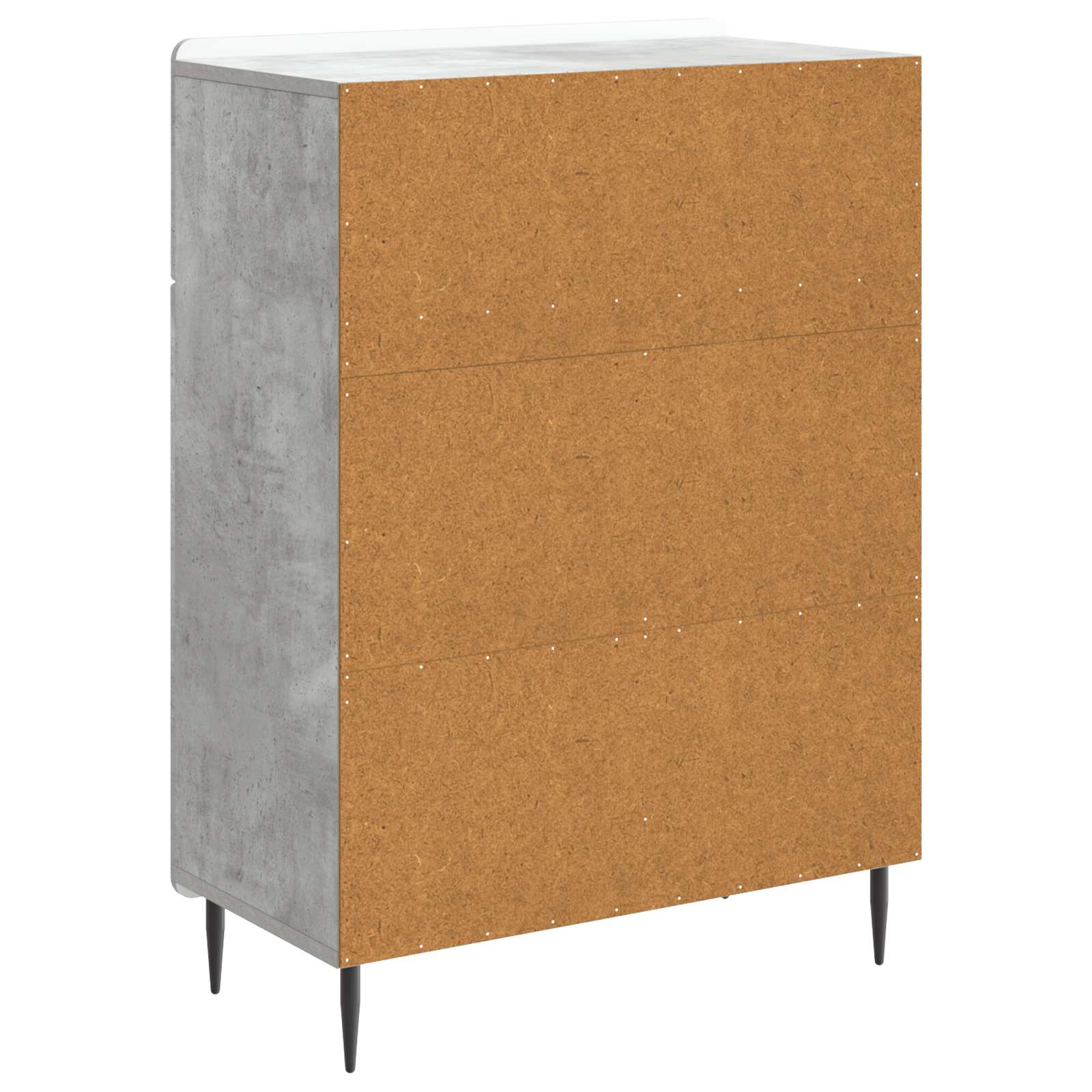 vidaXL Bufet Betonowy szary 66 x 34,5 x 92 cm Drewno inżynieryjne