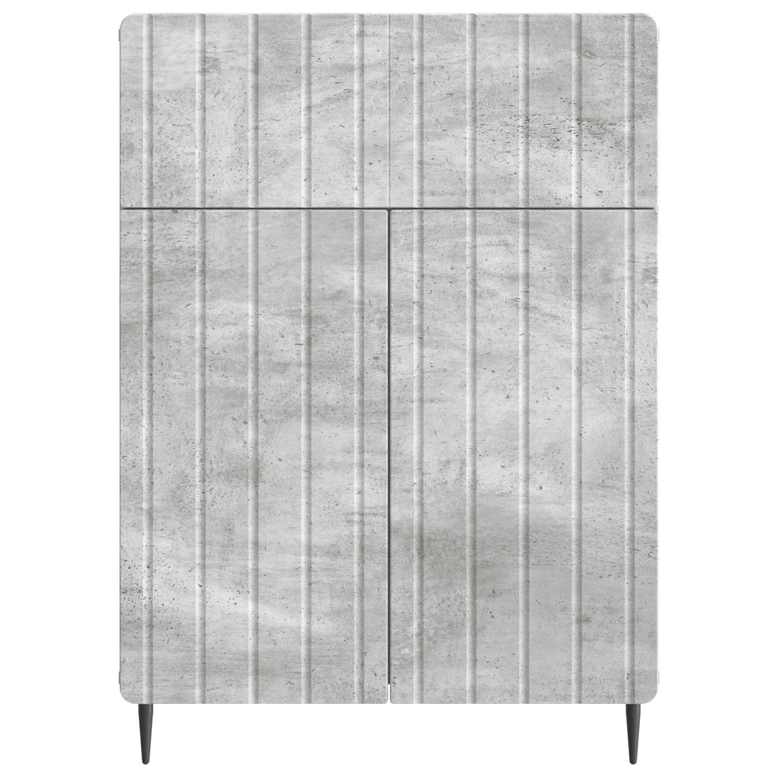 vidaXL Bufet Betonowy szary 66 x 34,5 x 92 cm Drewno inżynieryjne