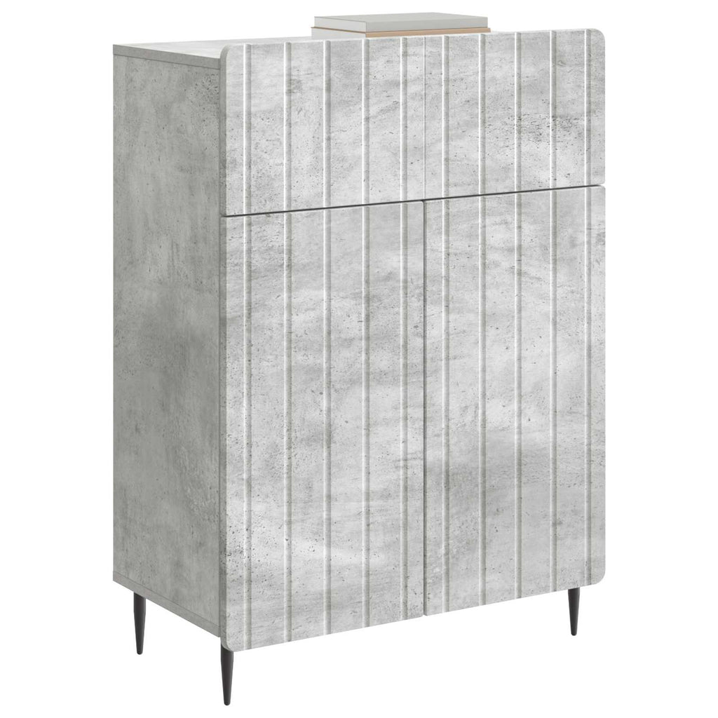 vidaXL Bufet Betonowy szary 66 x 34,5 x 92 cm Drewno inżynieryjne