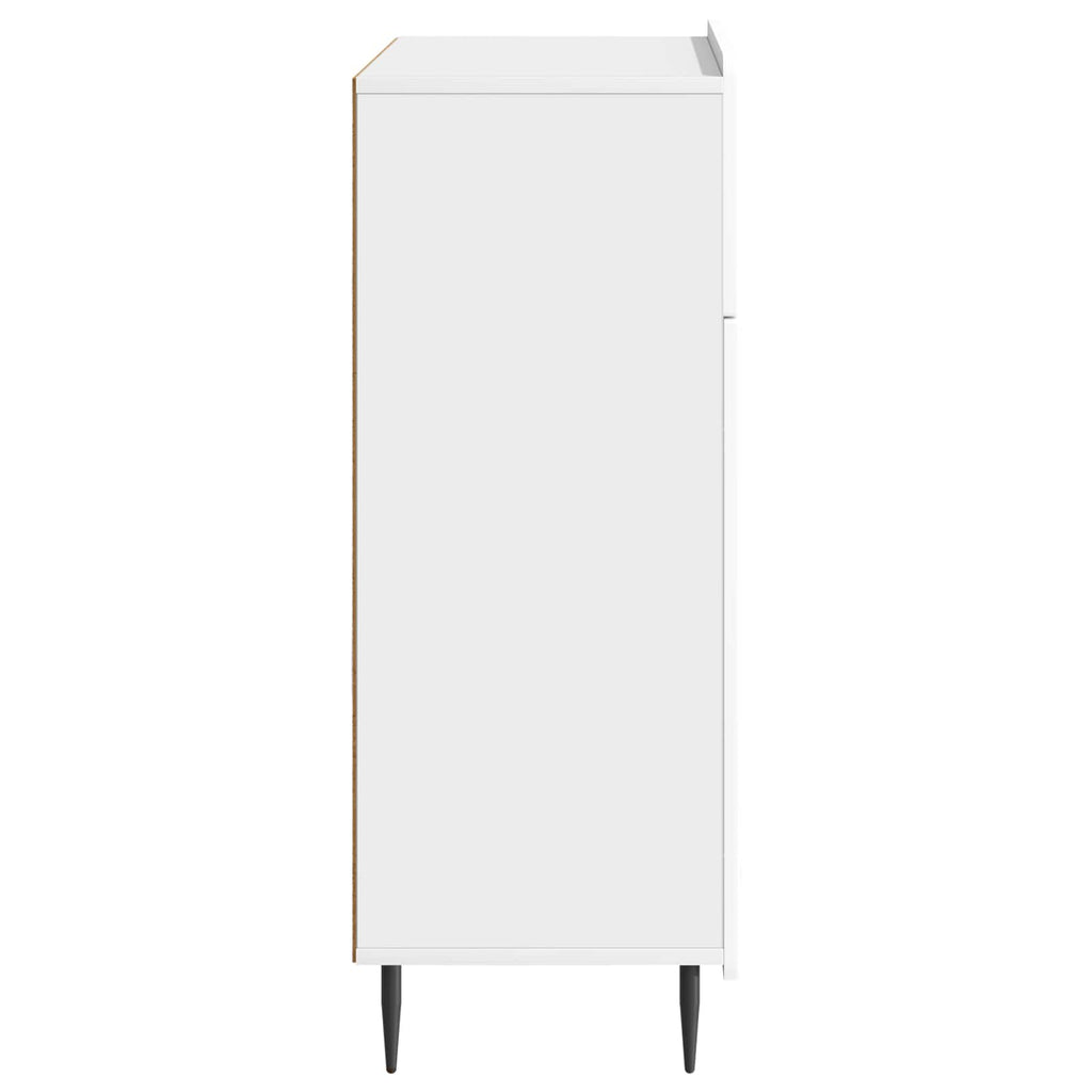 vidaXL Bufet Biały wysoki połysk 66 x 34,5 x 92 cm Drewno inżynieryjne